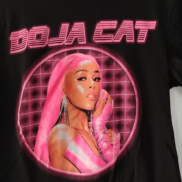 Doja Cat official graphic  black  tee thsirt  Sz M - Picture 2 of 4